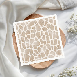 Servilleta De Papel Impresión de la jirafa de animales salvajes de Saf