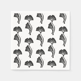 Servilleta De Papel Impresión de leaf de Gingko