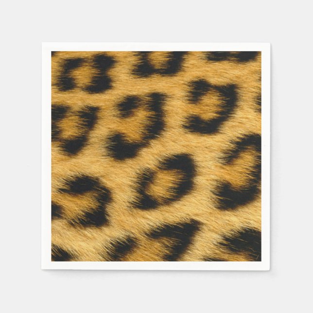 Servilleta De Papel Impresión de leopardo (Anverso)
