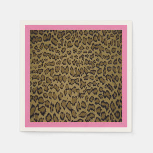 SERVILLETA DE PAPEL IMPRESIÓN DE LEOPARDO ANIMAL