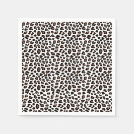Servilleta De Papel Impresión de leopardo blanco