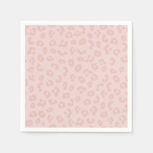 Servilleta De Papel Impresión de leopardo en rosa