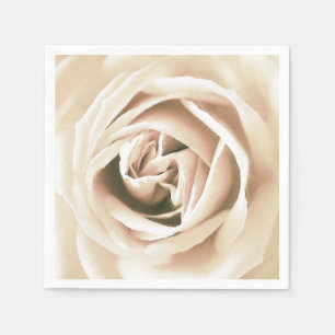Servilleta De Papel Impresión de rosa blanco