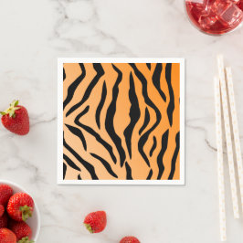 Servilleta De Papel Impresión de tigre falso