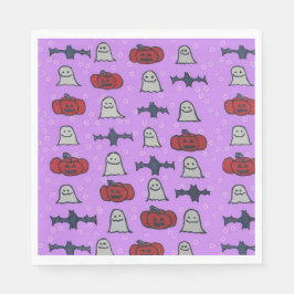 Servilleta De Papel Impresión divertida Purple Halloween