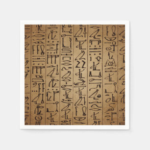 Servilleta De Papel Impresión egipcia del papel de los Hieroglyphics