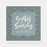 impresión leopardo sesenta y fiesta elegante