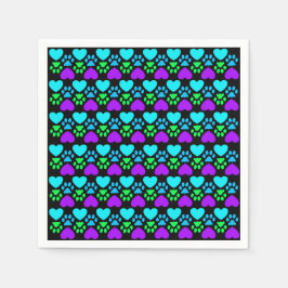 Servilleta De Papel Impresión y corazón de traza