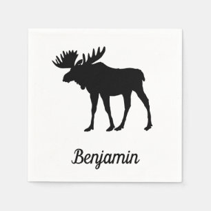 Servilleta De Papel Impresionante Rústica de Moose