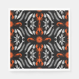 Servilleta De Papel Impresiones de estilo Art Deco de marisco