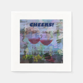 Servilleta De Papel Impresiones de vinos Napkins Digital Cocktail