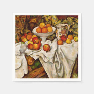 Servilleta De Papel Impresionismo de la impresión de manzanas y naranj
