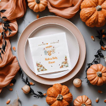 Imprimible Baby Shower de calabaza dulce de otoño