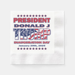 Servilleta De Papel Inauguración del presidente Trump