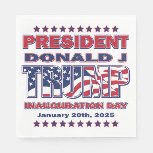 Servilleta De Papel Inauguración del presidente Trump 2025