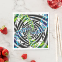 Incompleto | Arte fractal azul y verde