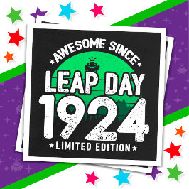 Servilleta De Papel Increíble desde 1924, Año del Salto, 29 de febrero