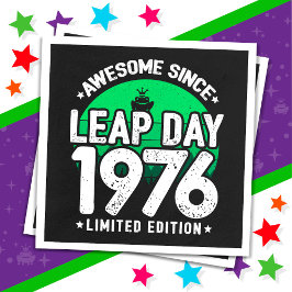 Servilleta De Papel Increíble desde 1976, año del salto, Día del 29 de