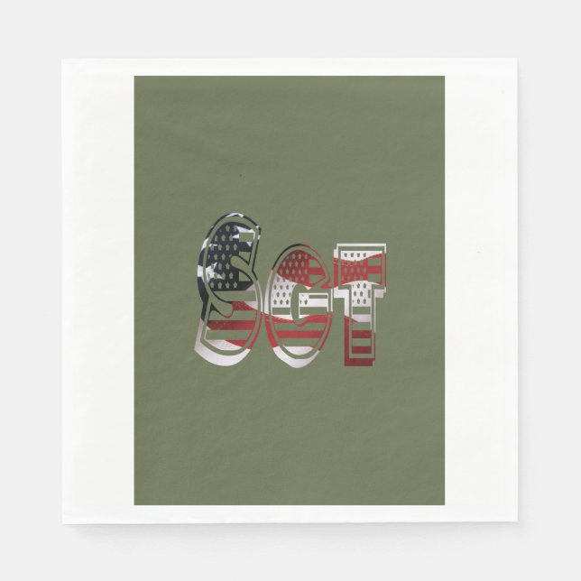 Servilleta De Papel Increíble unidad militar patriótica (Anverso)