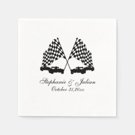 Servilleta De Papel Indicador Race Cars Checker