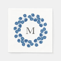 Indigo acuarela Plata Dólar Eucalyptus Wreath