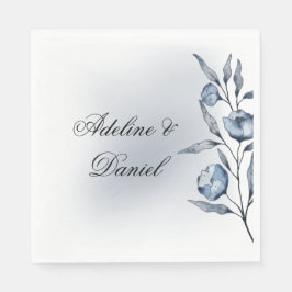 Servilleta De Papel Indigo Romance Wedding Reception Napkins