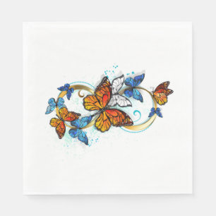 Servilleta De Papel Infinidad de Mariposas Monarca