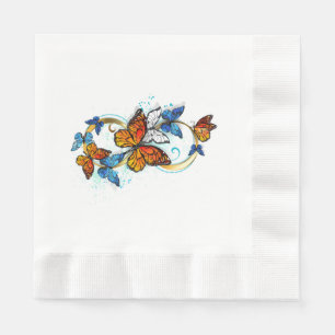 Servilleta De Papel Infinidad de Mariposas Monarca