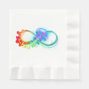 Servilleta De Papel Infinito con medusa arcoíris