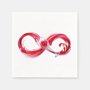 Servilleta De Papel Infinito con vino Rojo