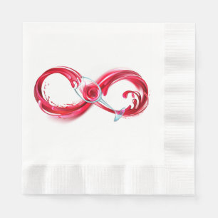Servilleta De Papel Infinito con Vino Tinto