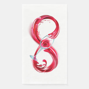 Servilleta De Papel Infinito con Vino Tinto