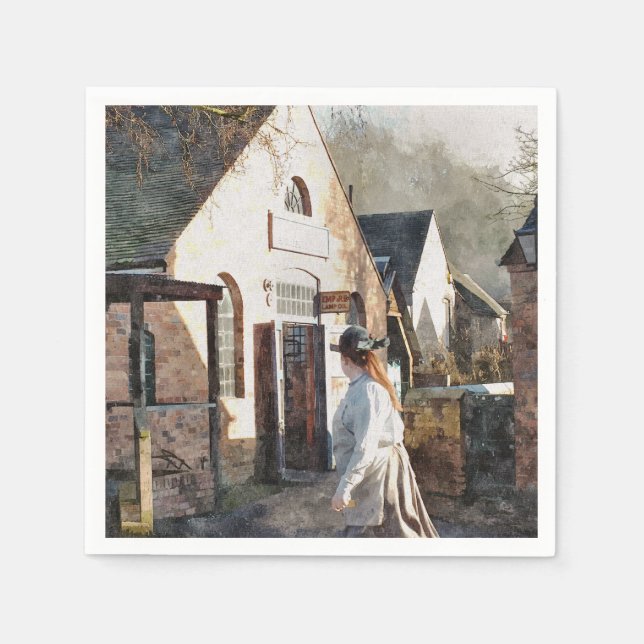 SERVILLETA DE PAPEL INGLATERRA VICTORIANA (Anverso)