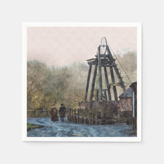 SERVILLETA DE PAPEL INGLATERRA VICTORIANA (Anverso)