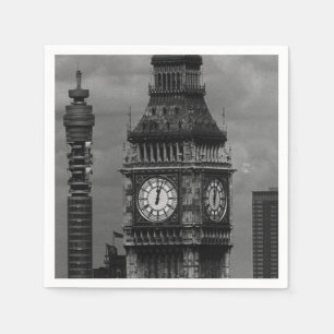 Servilleta De Papel Inglaterra vintage Londres torre de la oficina de