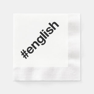 SERVILLETA DE PAPEL INGLÉS