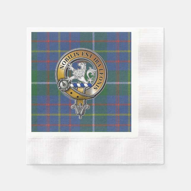 Servilleta De Papel Inglis Tartan & Badge (Anverso)