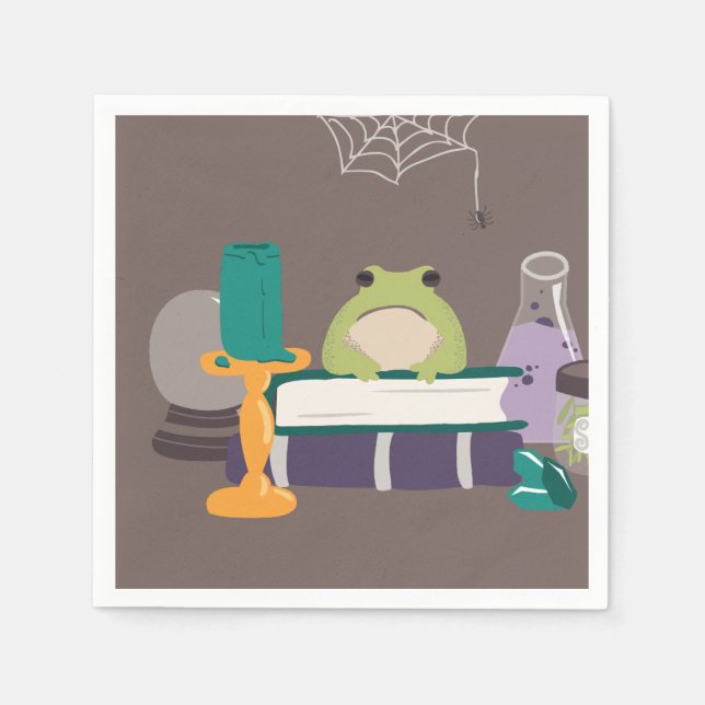 Servilleta De Papel Ingredientes de la concha Halloween (Anverso)