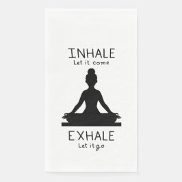 Servilleta De Papel Inhale Exhale Yoga