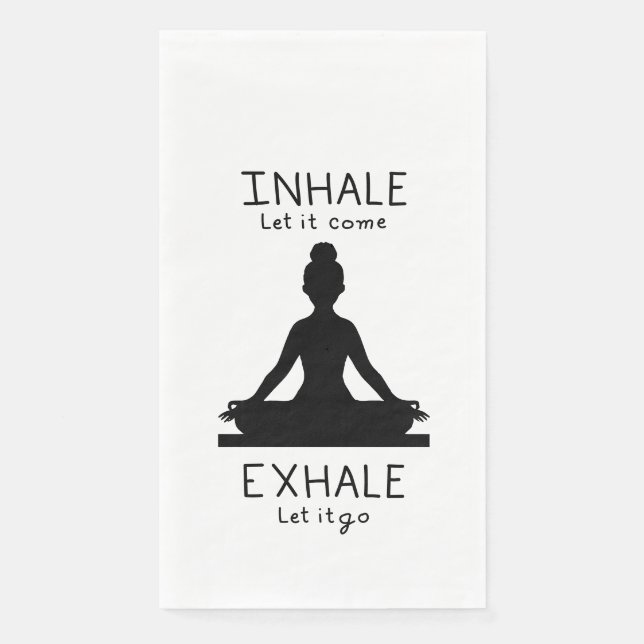 Servilleta De Papel Inhale Exhale Yoga (Anverso)