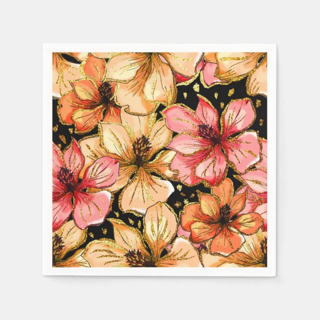 Servilleta De Papel Inhibisco colorido (Anverso)