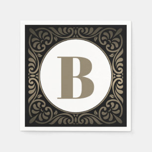 Servilleta De Papel Inicial para el monograma