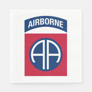Servilleta De Papel Insignia de la 82ª División Aerotransportada Veter