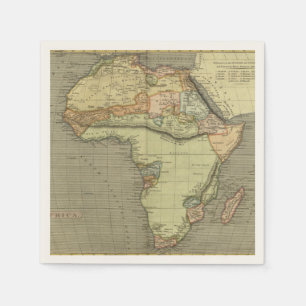 Servilleta De Papel Inspiración de antiguo mapa antiguo