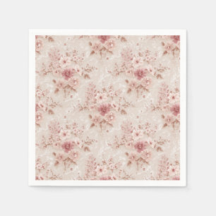 Servilleta de papel inspirada en encaje floral son