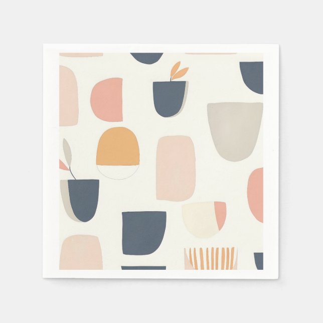 Servilleta De Papel Inspirado en Escandinavo (Anverso)
