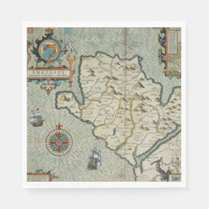 Servilleta De Papel Inspirado en mapas antiguos (7)