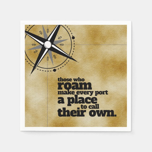 Servilleta De Papel Inspiradores los que andan... (Anverso)