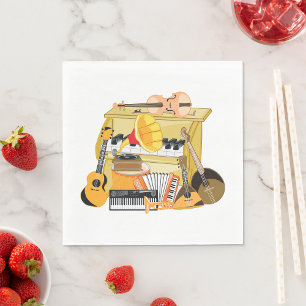 Servilleta De Papel Instrumentos de música