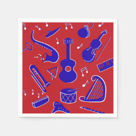 Servilleta De Papel Instrumentos musicales